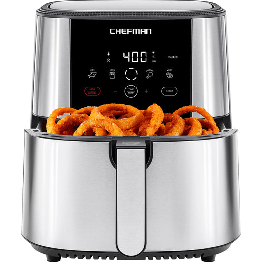 Chefman TurboFry® Touch Air Fryer, XL 8-Qt (7.5L) Family Size, One-Touch Digital Control Presets