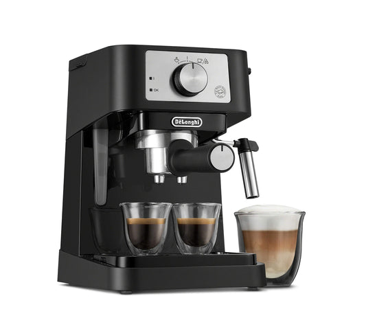 De'Longhi Stilosa Manual Espresso Machine, Latte & Cappuccino Maker, 15 Bar Pump Pressure + Manual Milk Frother